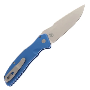 Pro-Tech Pallas Auto Folding Knife Blue Aluminum 3.7" Stonewash MagnaCut Clip Point