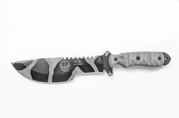 TOPS Knives Skullcrusher’s Xtreme SXB Camo 1095 Micarta Fixed Blade Knife TPSXB10C