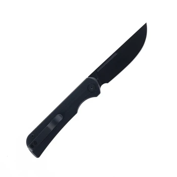 (Open Box) Returned Miguron Knives Vazot Folding Knife Black G10 Handle D2 PVD Blade MGR802LBK