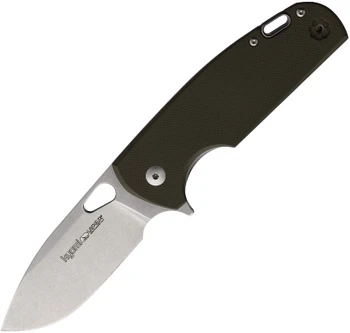 (Open Box) Returned Viper Kyomi Ed GB Folding Knife Green G10 Handle 20HP Plain Edge Stonewash Finish V5935GG