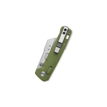 QSP Penguin Workmate Folding Knife OD Green FRN Handle Stainless Steel Sheepsfoot Plain Edge QS130UT-B