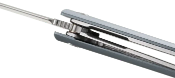 CRKT CEO Compact Folding Knife Gray Glass Reinforced Nylon Handle Plain Edge Satin Finish 7095