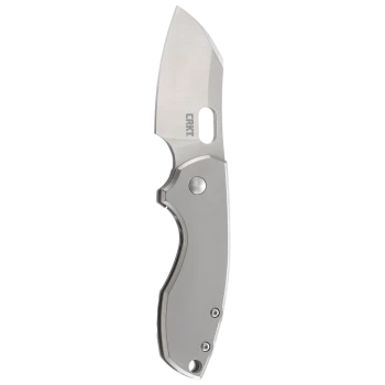 CRKT Pilar Frame Lock Knife Stainless Steel Handle Plain 8Cr13M0V Satin Sheepsfoot Blade 5311