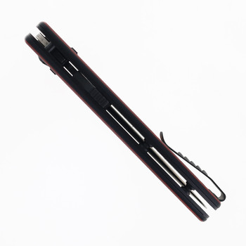 HK/Hogue Knives Ballista XL Automatic ABLE Lock Folding Knife Red/Black Chromacut G10 Handle CPM-S30V Black Drop Point Blade 54559