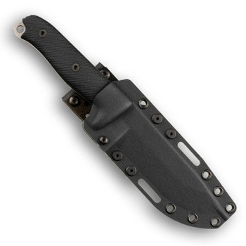 Reiff Knives Vicon Fixed Blade Knife Black Canvas Micarta Handle MagnaCut Clip Point Plain Edge Stonewash Finish VN119BCMB LKA
