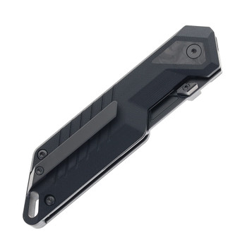 Ketuo Mutiny Folding Knife Black G10 Handle 14C28N Plain Edge Black PVD Finish BK/B