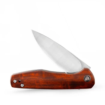 Trivisa Hummingbird IW Folding Knife Ironwood Handle M390 Spey Point Plain Edge Satin Finish