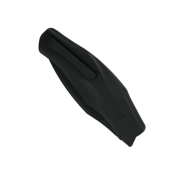 Molsect Negroni Folding Knife Black Titanium Handle M390 Drop Point Plain Edge Black PVD Finish MUC778B