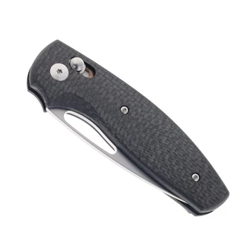 Three River Manufacturing Bulldog Folding Knife REVB MagnaCut Blade Carbon Fiber Handle