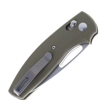 Three River Manufacturing Bulldog REVB Folding Knife MagnaCut Blade OD Green G10 3D Lizard Skin Handle