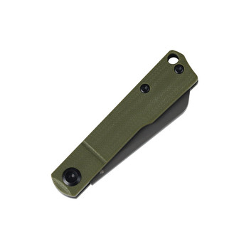 Tenable Riflestock Folding Knife Olive Green G10 Handle Nitro-V Plain Edge Gray TiCN Coated Finish B2131S4