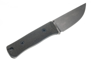 Reiff Knives Rut Fixed Blade Knife Green Canvas Micarta Handle MagnaCut Straight Back Plain Edge Stonewash Finish RU319GCMBLKA