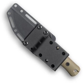 Reiff Knives Rut Fixed Blade MagnaCut Saber Stonewashed Blade Green G10 Handle