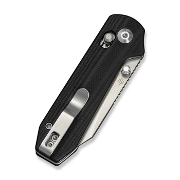 Civivi Lil Yonder Folding Knife Black G10 Handle 14C28N Spey Point Plain Edge Stonewash Finish C25025B-1