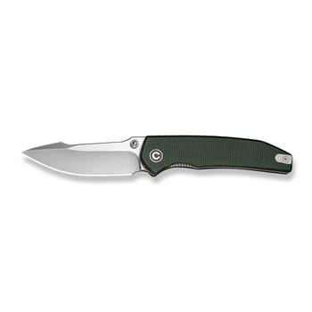 (Pre-Order Ships 10/29) Civivi Ryson-E Folding Knife Green Canvas Micarta Handle 3.32" Satin 14C28N Harpoon C25097-3