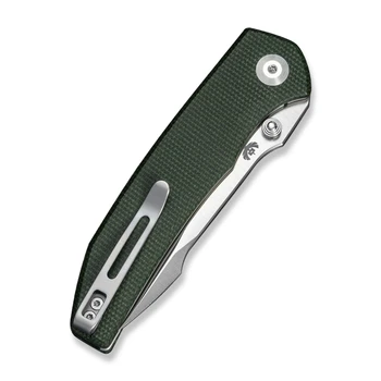 (Pre-Order Ships 10/29) Civivi Ryson-E Folding Knife Green Canvas Micarta Handle 3.32" Satin 14C28N Harpoon C25097-3