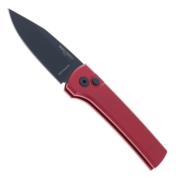 (Missing Box) Pro-Tech Knives Chaves Scapegoat Automatic knife Red Aluminum handle DLC MagnaMax Blade RCS1103-SWAT