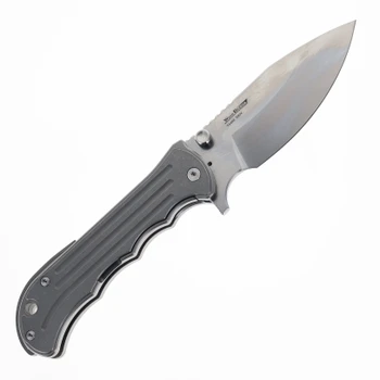 TwoSun TS458 Folding Knife Titanium Handle 3.86" S90V Drop Point Blade