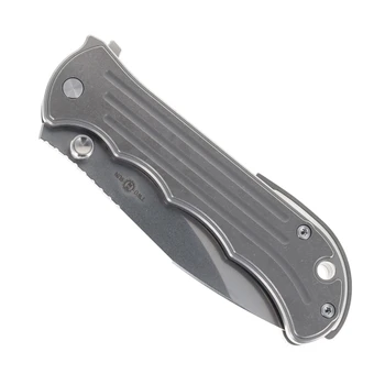 TwoSun TS458 Folding Knife Titanium Handle 3.86" S90V Drop Point Blade