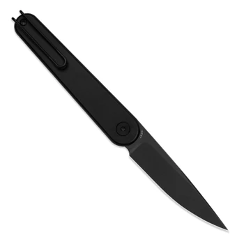 Miguron Gents Folding Knife Black Aluminum Handle 3" Black PVD 19C27 Drop Point MGR837BK