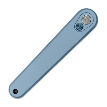 Miguron Gents Folding Knife Glacier Blue Aluminum Handle 3" Pearlescent Stonewash 19C27 Drop Point MGR837BU