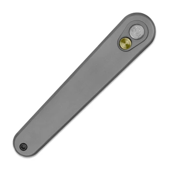 Miguron Gents Folding Knife Gray Titanium Handle 3" Satin M390 Drop Point MGR837TGY