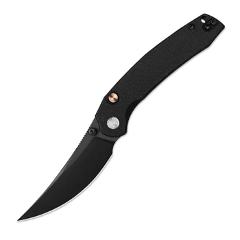 Miguron Raptor Folding Knife Black Micarta Handle 3.35" Black PVD 19C27 Clip Point MGR833BK