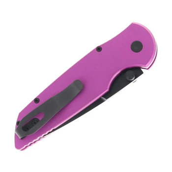 Pro-Tech TR-3 Integrity Limited Manual Folding Knife Purple Aluminum Handle 3.5" Black DLC MagnaCut Spear Point