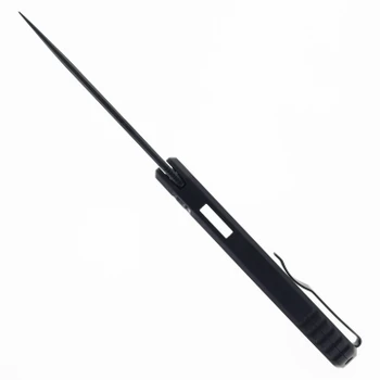 Pro-Tech Spartan Blades Pallas Automatic Knife Black Aluminum Handle 3.7" Black DLC MagnaCut Clip Point