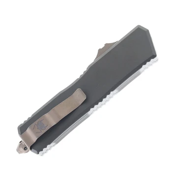 Microtech Scarab 2 Generation III OTF Automatic Knife Dark Burnet Bronze Aluminum Handle D/E M390MK Blade 1175-1DB-C19Z23