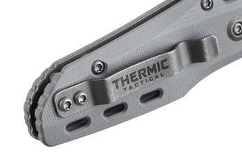 Poikilo Blade Thermic Tactical Ambient 2026A Folding Knife Arctic Grey G10 3.74" Stonewash M390 Drop Point