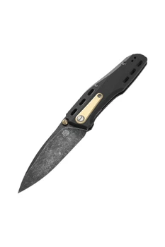Poikilo Blade Thermic Tactical Ambient 2026A Folding Knife Black G10 3.74" Black Stonewash M390 Drop Point