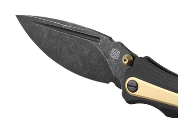 Poikilo Blade Thermic Tactical Ambient 2026B Folding Knife Black G10 4.00" Black Stonewash M390 Drop Point