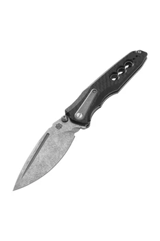 Poikilo Blade Thermic Tactical Ambient 2026B Folding Knife Carbon Fiber/G10 4.00" Stonewash M390 Drop Point