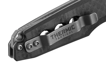Poikilo Blade Thermic Tactical Ambient 2026B Folding Knife Carbon Fiber/G10 4.00" Stonewash M390 Drop Point