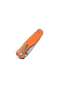 Poikilo Blade Thermic Tactical Ambient 2026C Folding Knife Orange G10 3.84" Stonewash M390 Drop Point