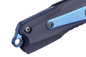 Poikilo Blade Thermic Tactical Ambient 2026D Folding Knife Navy Blue G10 1.89" Stonewash M390 Sheepsfoot