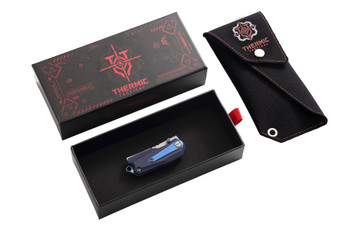 Poikilo Blade Thermic Tactical Ambient 2026D Folding Knife Navy Blue G10 1.89" Stonewash M390 Sheepsfoot