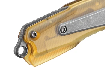 Poikilo Blade Thermic Tactical Ambient 2026D Folding Knife Ultem 1.89" Stonewash M390 Sheepsfoot