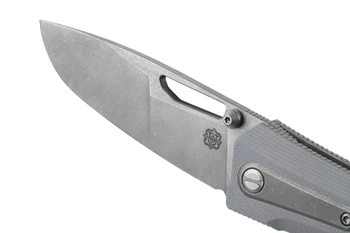 Poikilo Blade Thermic Tactical Ambient 2026E Folding Knife Arctic Grey G10 3.74" Stonewash M390 Drop Point