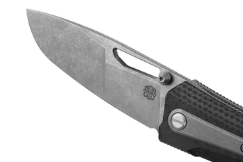 Poikilo Blade Thermic Tactical Ambient 2026E Folding Knife Carbon Fiber/G10 3.74" Stonewash M390 Drop Point