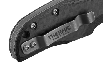 Poikilo Blade Thermic Tactical Ambient 2026E Folding Knife Carbon Fiber/G10 3.74" Stonewash M390 Drop Point