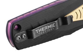 Poikilo Blade Thermic Tactical Plasma 2026B Folding Knife Black G10 3.68" Black Stonewash M390 Tanto