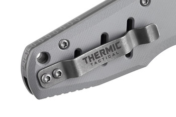 Poikilo Blade Thermic Tactical Subzero 2026A Folding Knife Arctic Grey G10 3.62" Stonewash M390 Sheepsfoot