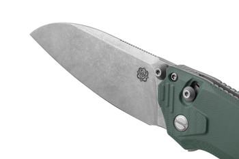 Poikilo Blade Thermic Tactical Subzero 2026A Folding Knife Forest Green G10 3.62" Stonewash M390 Sheepsfoot