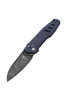 Poikilo Blade Thermic Tactical Subzero 2026A Folding Knife Navy Blue G10 3.62" Black Stonewash M390 Sheepsfoot