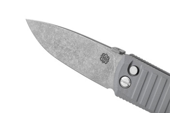 Poikilo Blade Thermic Tactical Subzero 2026B Folding Knife Arctic Grey G10 3.38" Stonewash M390 Drop Point