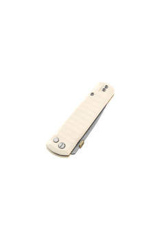 Poikilo Blade Thermic Tactical Subzero 2026B Folding Knife Ivory G10 3.38" Stonewash M390 Drop Point