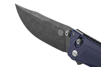 Poikilo Blade Thermic Tactical Subzero 2026C Folding Knife Navy Blue G10 3.81" Black Stonewash M390 Clip Point