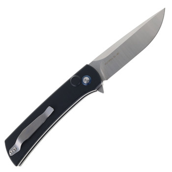 SixLeaf Folding Knife Black G10 Handle 9Cr13MoV Plain Edge SL-46-Black